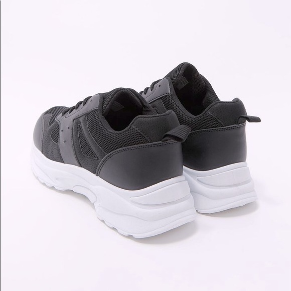 Mesh Faux- leather Lace up Sneakers - Picture 5 of 5